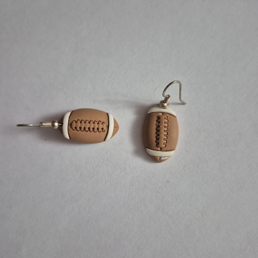 Football Shaped Earrings